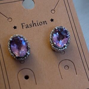 Amethyst Stud Earrings